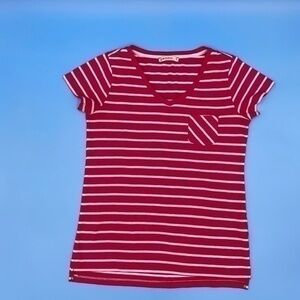 LCW Casual Striped V-Neck T-Shirt